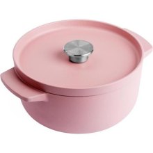 Каструля KitchenAid, 26см, 5.2л, чавун, з кришкою, суха троянда (CC007431-001)