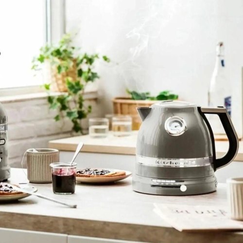 Електрочайник KitchenAid Artisan, 1.5л, срібний медальйон (5KEK1522EMS)