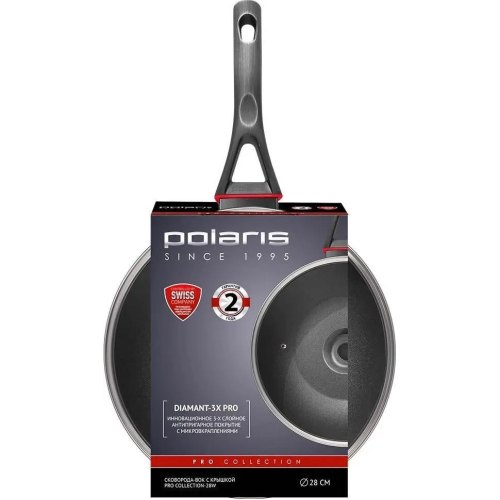 Сковорода вок POLARIS PRO collection-28W ков. ал., 28см (017177)
