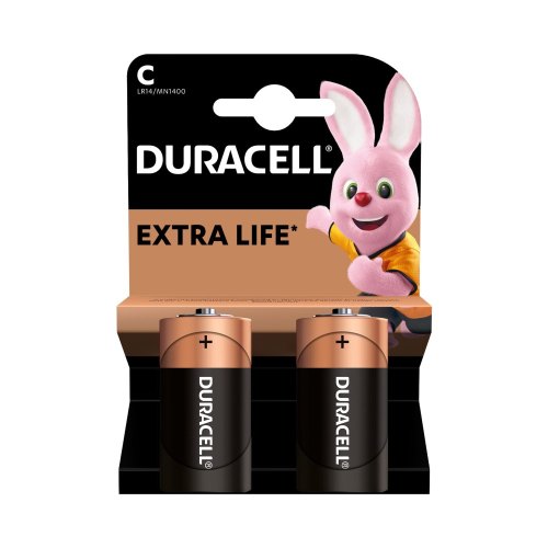 Батарейки лужні Duracell C (LR14) MN1400 2 шт (5000394052529)