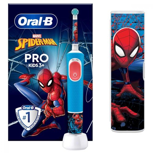 Електрична зубна щітка Braun Oral-B D103.413.2KX Spider-Man типу 3708 (3+) (80720379)