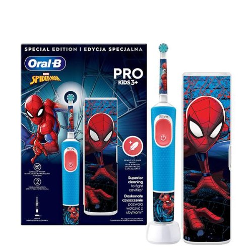 Електрична зубна щітка Braun Oral-B D103.413.2KX Spider-Man типу 3708 (3+) (80720379)