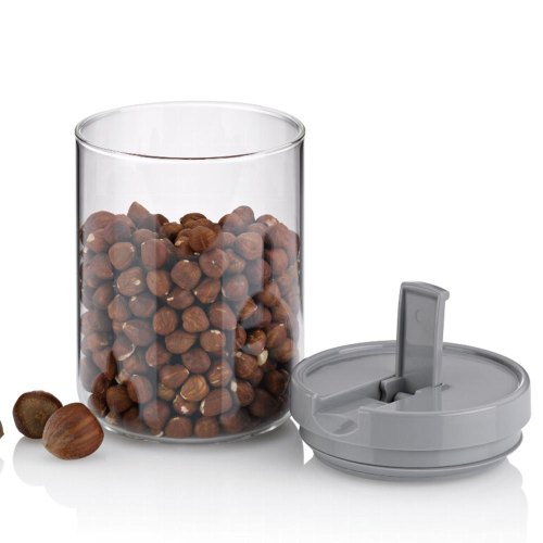 Ємність для зберігання сипучих KELA Arik, біла, 0.9л, 10.5х15см (12105)