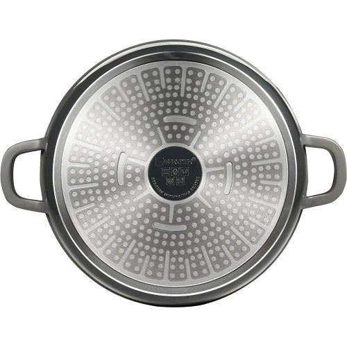 Каструля Bergner Excalibur, 28см, 6.5л, з кришкою, сіра (BG-36102-GY)