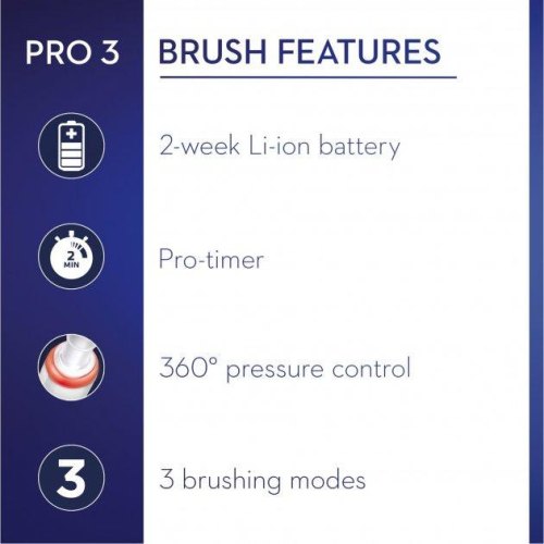 Зубна щітка BRAUN Oral-B PRO3 3500 D505.513.3X WT Gift Edition