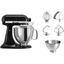 Кухонна машина KitchenAid Artisan, 4.8л, з відкидним блоком, чорна (5KSM175PSEOB)