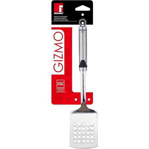 Лопатка кулінарна Bergner Gizmo, 36см, з прорізами (BG-3346)