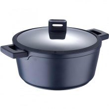 Каструля MasterPro Indigo, 28см, 3л, з кришкою (BGMP-7980)