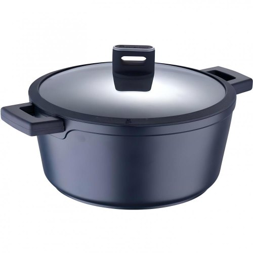 Каструля MasterPro Indigo, 28см, 3л, з кришкою (BGMP-7980)