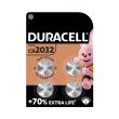Батарейки літієві спец. Duracell 2032 3V (DL2032/CR2032) тип «монета», 4 шт. (5000394071780)