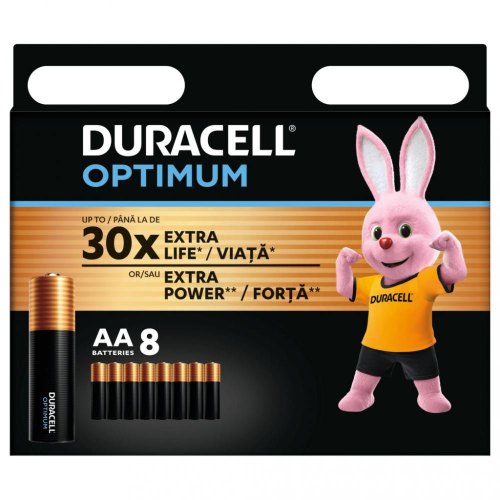 Батарейки лужні Duracell Optimum AA (LR06) 8 шт (5000394158931)