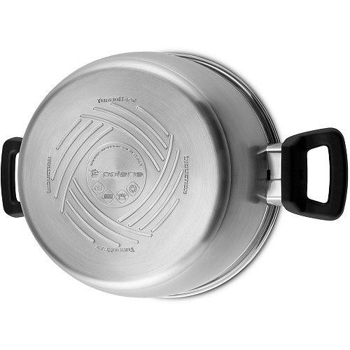 Каструля POLARIS Rialto-24C нерж. cталь, 5.4л, сірий (015153)