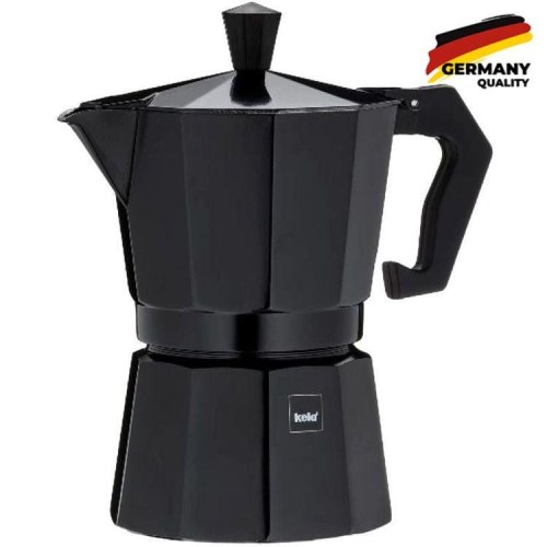 Кавоварка гейзерна KELA Italia, 150мл, 3 чашки (10553), чорний