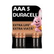 Батарейки лужні Duracell AAA (LR03) MN2400 5 шт (5000394160682)