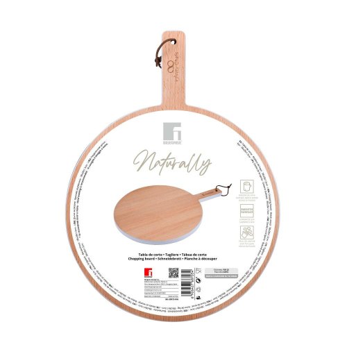 Дошка для нарізання Bergner Naturally, 38х28см (BG-39973-WH)
