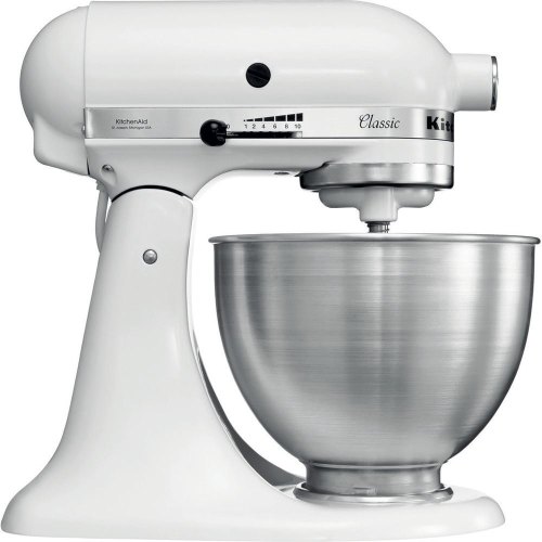 Кухонна машина KitchenAid CLASSIC 5K45SSEWH 4.3л з відкидним блоком, білий