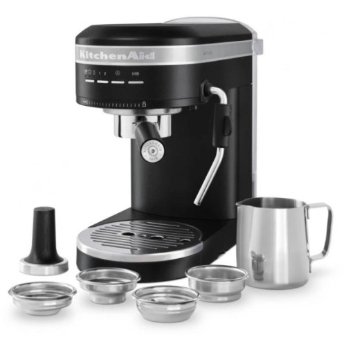 Кавоварка еспресо KitchenAid Artisan 5KES6503EBK, колір чавун
