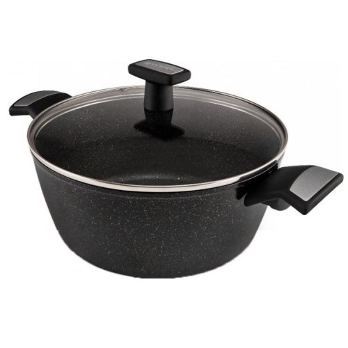 Каструля POLARIS Monolit-20C ков.ал., 2.3л, чорний (015248)