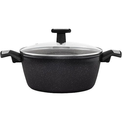 Каструля POLARIS Monolit-20C ков.ал., 2.3л, чорний (015248)