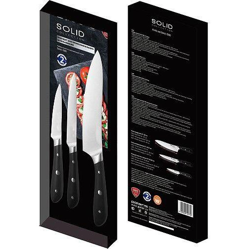Набір ножів POLARIS Solid-3SS нерж. сталь, 3 пред., чорний (015214)