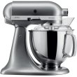 Кухонна машина KitchenAid Artisan, 4.8л, з відкидним блоком, срібляста (5KSM175PSECU)