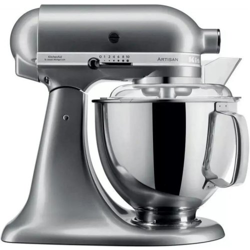 Кухонна машина KitchenAid Artisan, 4.8л, з відкидним блоком, срібляста (5KSM175PSECU)