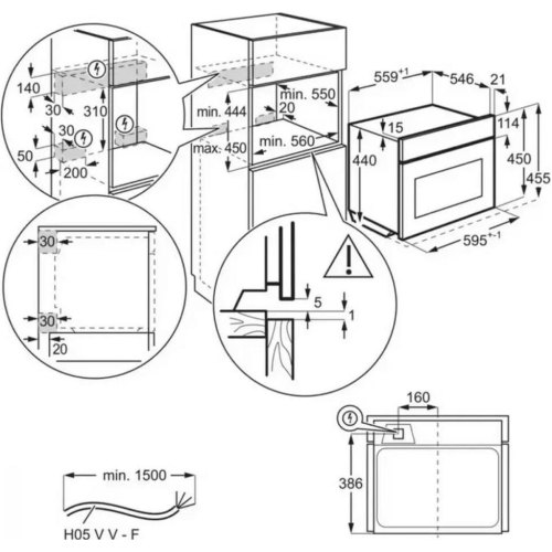 Мікрохвильова піч Electrolux EVM8E08X, з грилем (944004941)