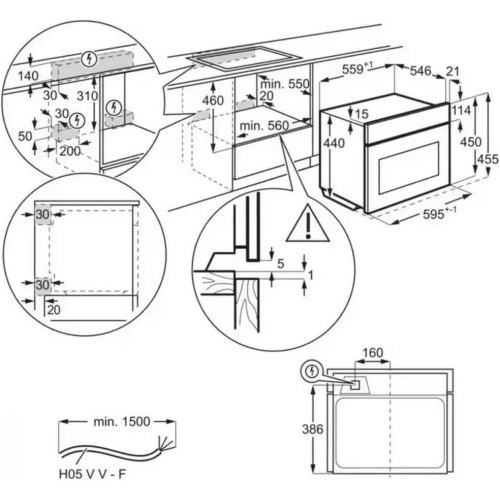 Мікрохвильова піч Electrolux EVM8E08X, з грилем (944004941)