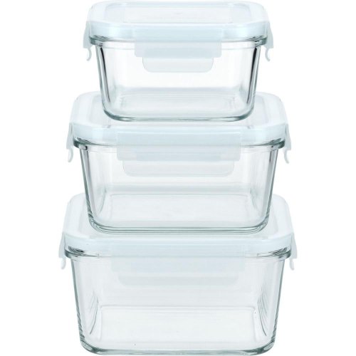 Контейнер для зберігання, запікання, заморозки miFamilia 1000мл Nested collection (6034) квадратний
