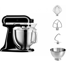Кухонна машина KitchenAid Artisan, 4.8л, з відкидним блоком, чорна (5KSM185PSEOB)