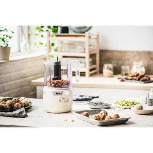 Кухонний мінікомбайн KitchenAid, 1.3л, бездротовий, кремовий (5KFCB519EAC)