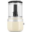 Кухонний мінікомбайн KitchenAid, 1.3л, бездротовий, кремовий (5KFCB519EAC)