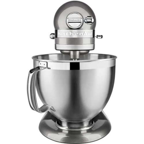 Кухонна машина KitchenAid Artisan, 4.8л, з відкидним блоком, срібний медальйон (5KSM185PSEMS)