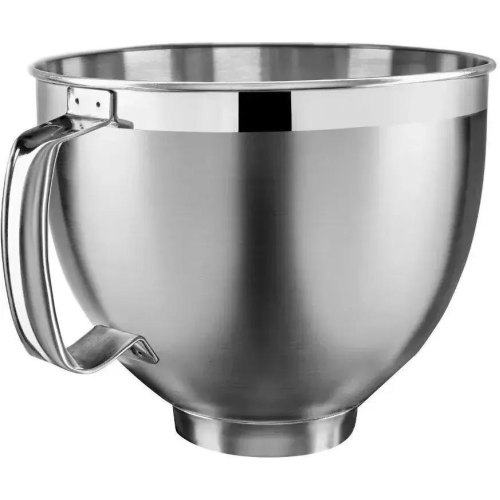 Кухонна машина KitchenAid Artisan, 4.8л, з відкидним блоком, срібний медальйон (5KSM185PSEMS)