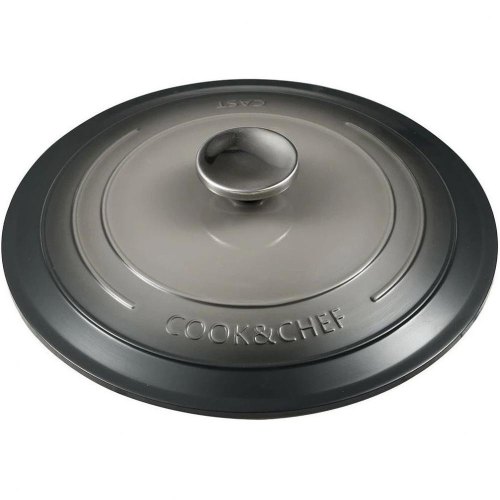 Каструля з кришкою Bergner Excalibur, сіра, 24см, 4.2л (BG-36101-GY)