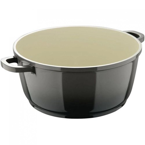 Каструля з кришкою Bergner Excalibur, сіра, 24см, 4.2л (BG-36101-GY)