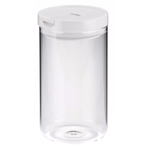 Ємність для зберігання сипучих KELA Arik, біла, 1.2л, 10.5х19см (12106)