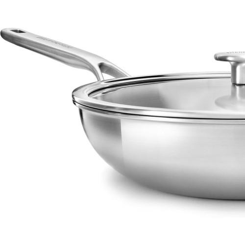 Сковорода вок з кришкою KitchenAid MSS, 28см, 3.5л (CC003254-001)