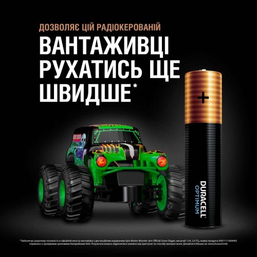 Батарейки лужні Duracell Optimum AAA (LR03)  8 шт (5000394158962)