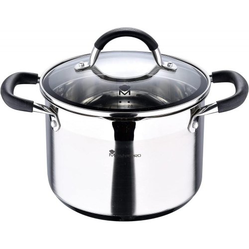 Каструля MasterPro Foodies collection, 5л, з кришкою (BGMP-1502-BK)
