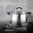 Каструля MasterPro Foodies collection, 5л, з кришкою (BGMP-1502-BK)