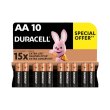 Батарейки лужні Duracell AA (LR06) MN1500 10 шт (5000394152496)