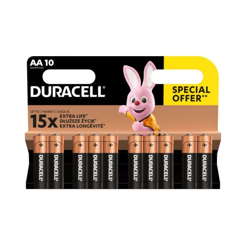Батарейки лужні Duracell AA (LR06) MN1500 10 шт (5000394152496)