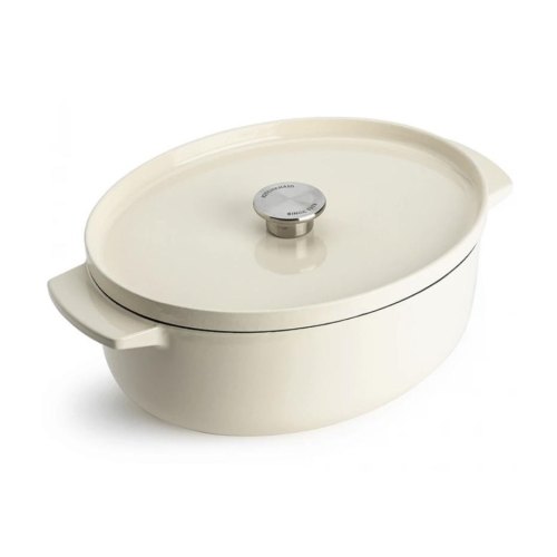 Гусятниця чавунна з кришкою KitchenAid, 30см, 5.6л, чорна (CC006064-001)