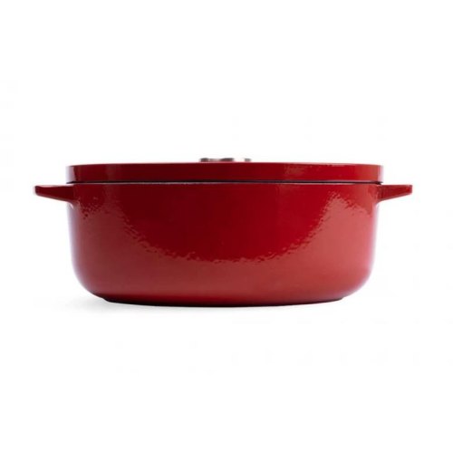 Гусятниця чавунна з кришкою KitchenAid, 30см, 5.6л, чорна (CC006064-001)