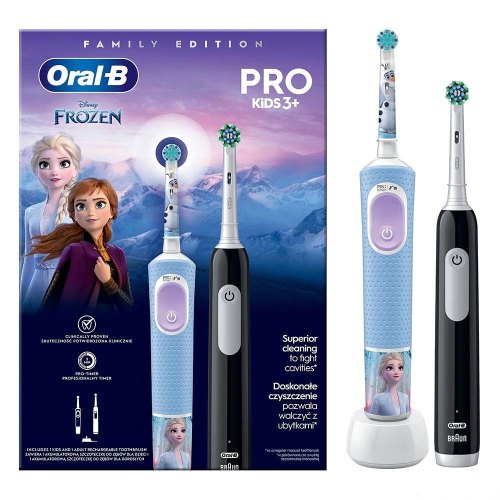 Зубна щітка BRAUN Oral-B D103 Frozen (3+) + Pro 1 D305 (Family Edition)