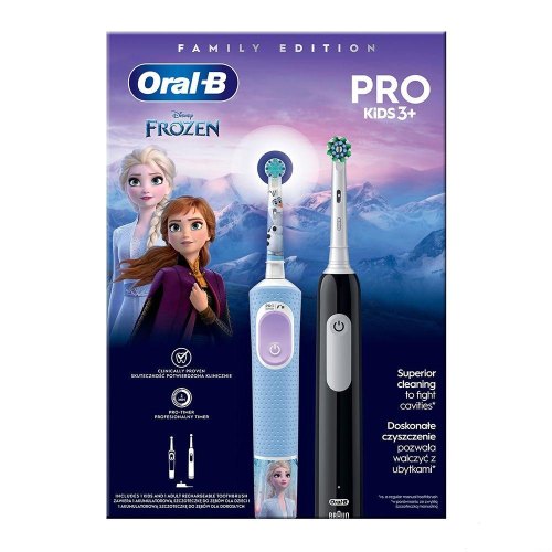 Зубна щітка BRAUN Oral-B D103 Frozen (3+) + Pro 1 D305 (Family Edition)