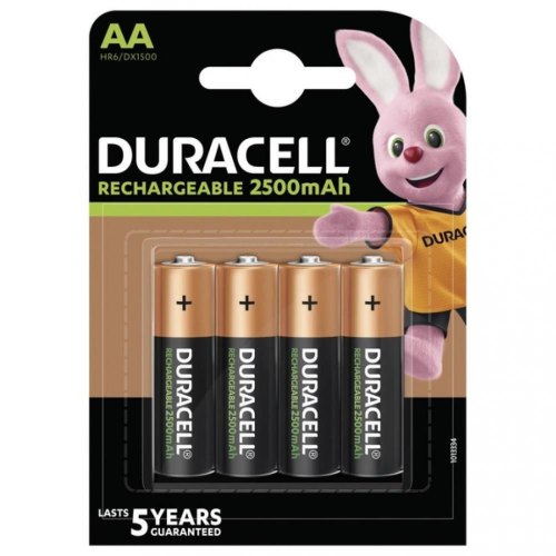 Акумулятори Duracell Recharge Turbo AA 2500 мА·г, 4 шт. (5000394057203)