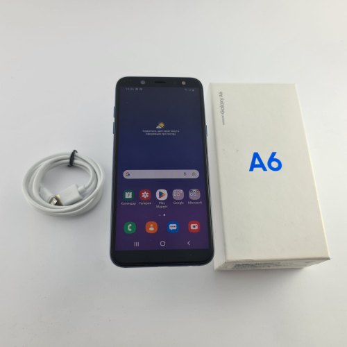 Смартфон Samsung Galaxy A6 2018 (A600F) 32Gb Blue (SM-A600FZBNSEK) USED **