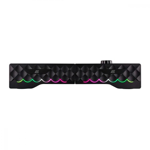 Акустична система 2.0, 2E PCS232 RGB, Soundbar, USB, Black